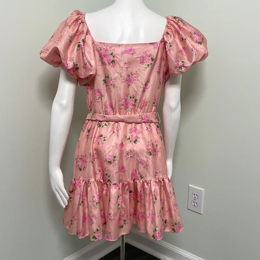 love shack fancy x target Cecile pink ruffle dress size 12 - Picture 12 of 14